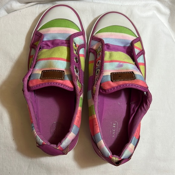 COACH SIGNATURE Women's Barrett Multi Stripes “Rainbow” Sneakers Size 6.5 B - Picture 2 of 10